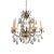 French 6 Light Crystal Chandelier For Sale