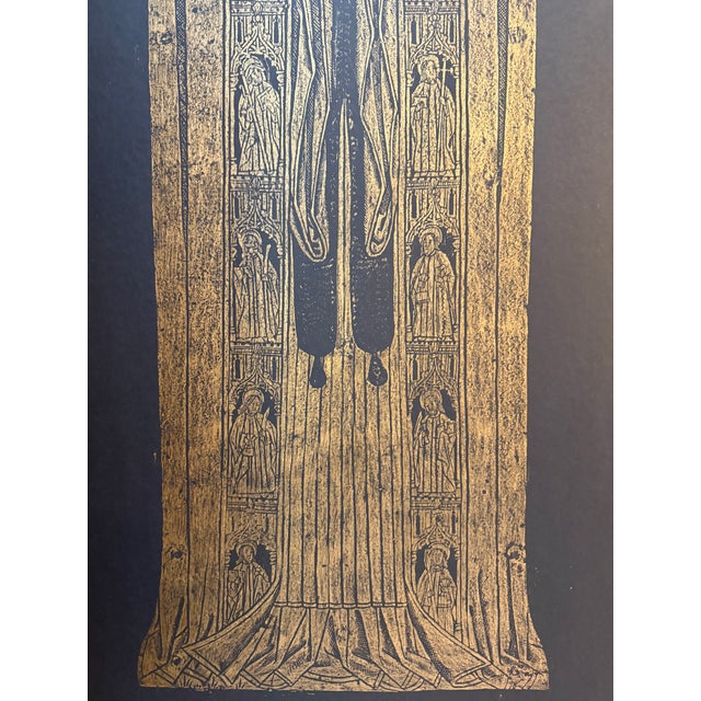 Twentieth Century Brass Rubbings Triptych, Set of Three For Sale - Image 16 of 17