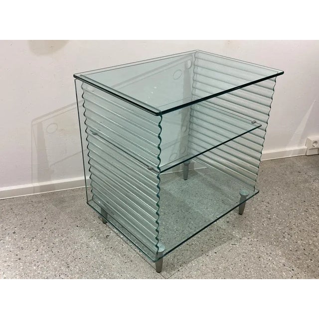 *Design by Ron Arad *for Fiam, Italy *from the Onda series *Postmodern design *around 1980 *Ideal for HI-FI systems,...