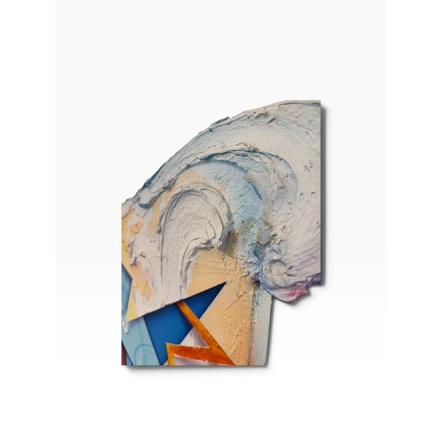 Textile Monumental 103" George D. Green Shaped Canvas Diptych, "Setunthe Woods on Fire" – 1984 For Sale - Image 7 of 11