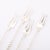 This set of four Arts and Crafts Movement Sterling Silver Square Twist Cocktail Forks, signed by Whiting Manufacturing Co....