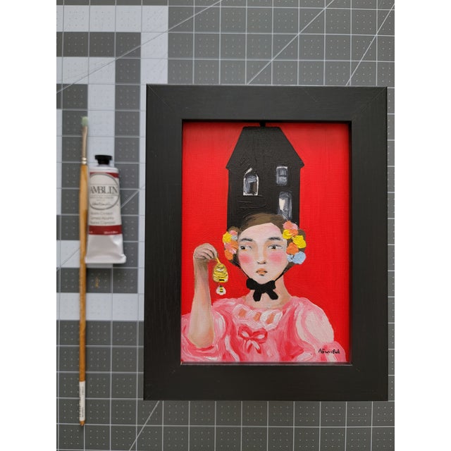 2020s Beekeepers Daughter, Inseparable II Mid Century Modern Portrait by Alexandra Swistak For Sale - Image 5 of 7