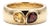 Citrine & Garnet Signet Band Ring | Dainty Stacking Gemstone Ring - Us 7 For Sale