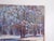 Vintage Impressionist Snowy Winter River Landscape Painting For Sale - Image 4 of 8