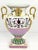 Mid-Century Modern Vintage Porcelain Double Handled Grecian Style Heavy Gilt Vase For Sale - Image 3 of 3