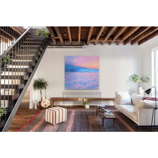 Realism Christina Major Oil on Canvas by Christina Major Titled Cloud Series 1 2023 - A Pair For Sale - Image 3 of 6