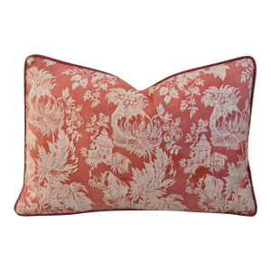 Italian Mariano Fortuny Fragonard Botanical Feather/Down Pillow