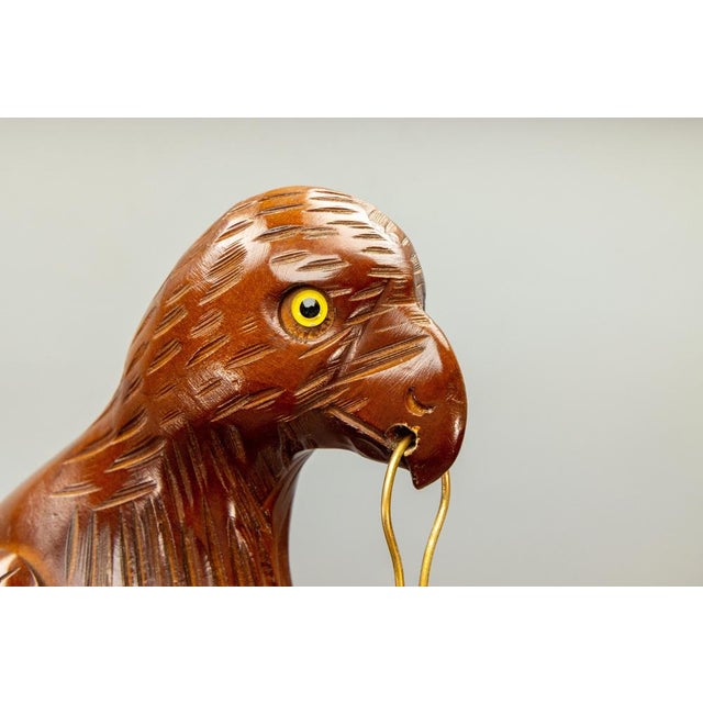 Italian Mid-Century Modern Parrot Floor Lamp Lantern attributed to Aldo Tura, 1950s For Sale - Image 11 of 18