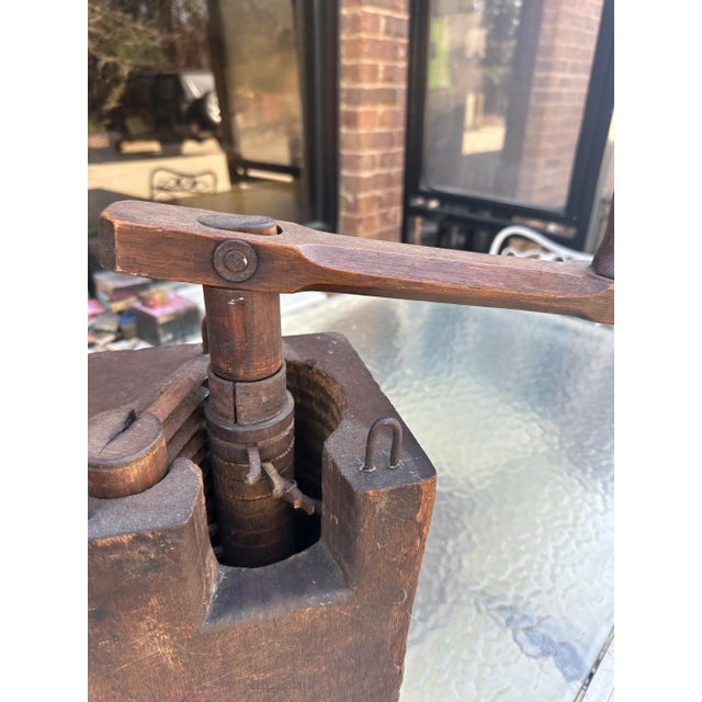 Brown 1970s Wooden Shelf Grinder Box For Sale - Image 8 of 11