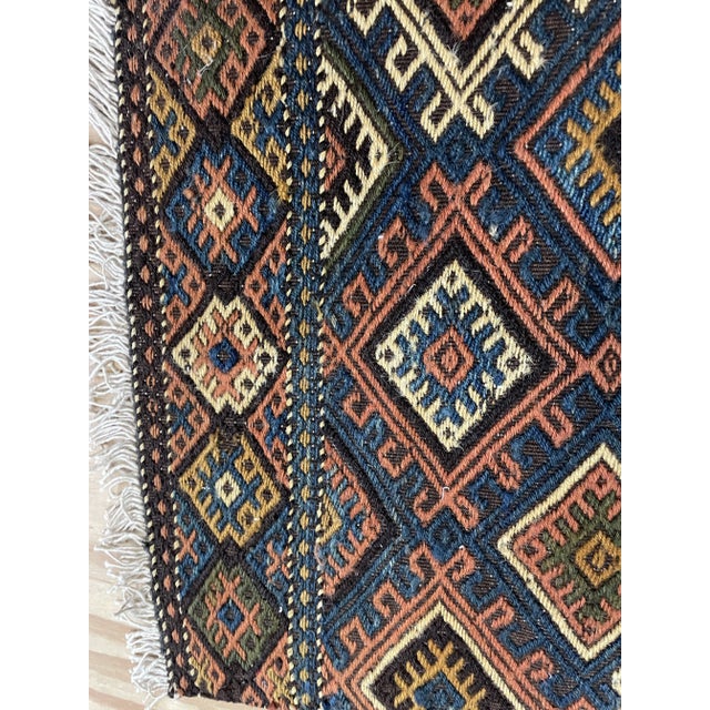 A pair19" x 21" each Exquisite Antique Tribal Caucasian Shahsavan Bag or rug could use as part of Mafrash: A Masterpiece...