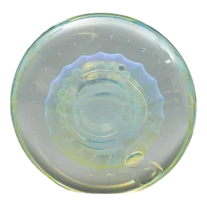 Elin Isaksson United Kingdom 1999 Signed Iridescent Art Glass Paperweight
