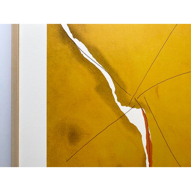 1990s Helen Frankenthaler Vintage 1998 Abstract Expressionist Extra Large Framed Fine Art Silkscreen Serigraph Print " Sesame " 1970 For Sale - Image 5 of 12