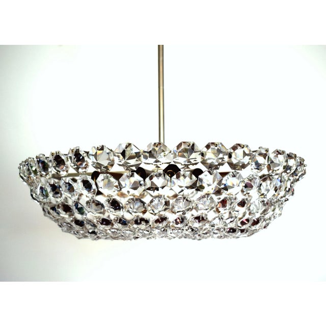 Large Mid-Century Basket-Shaped Lamp from Bakalowits & Söhne For Sale - Image 4 of 7