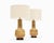Gold Pair of Vintage Mid Century Ceramic Table Lamps by David Cressey For Sale - Image 8 of 8