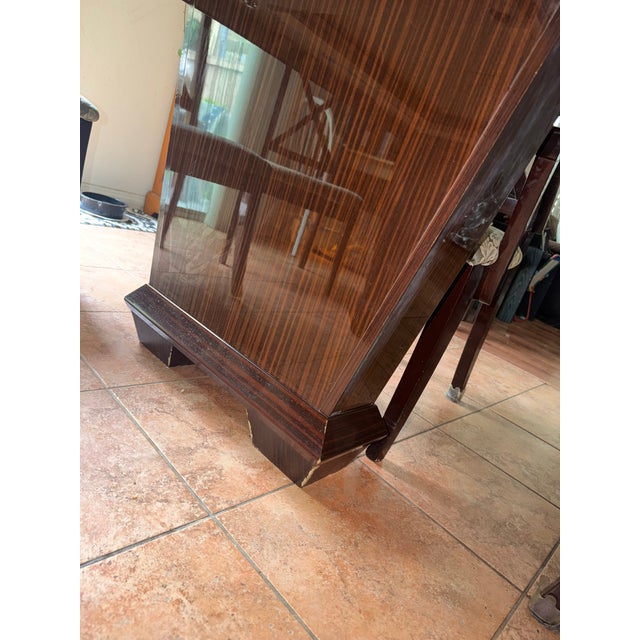 7-Piece Designed and Built by Pietro Costantini for Ello Postmodern Macassar Ebony Dining Set With Premium Italian Upholstery For Sale - Image 10 of 18
