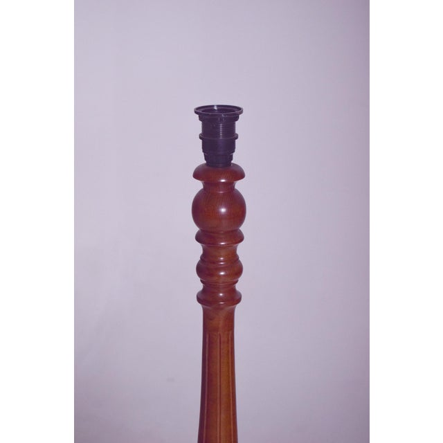 Danish Wooden Floor Lamp with Integrated Table, 1950 For Sale - Image 6 of 8