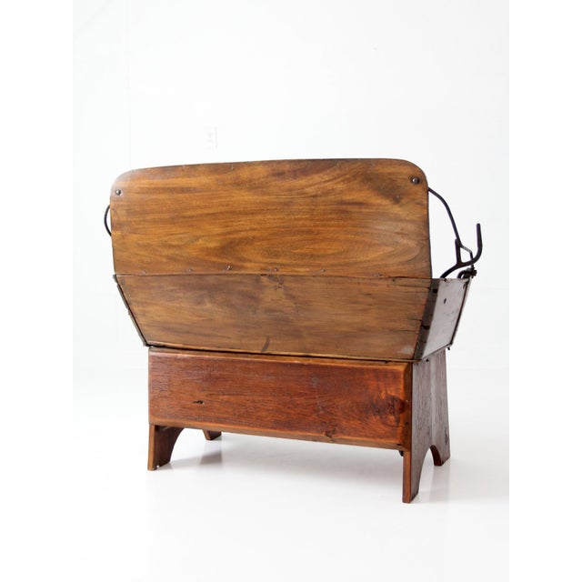 Antique American Buggy Seat Bench For Sale - Image 11 of 17