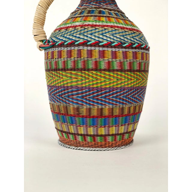Hungarian Woven Wire Bottle, 1960 For Sale - Image 9 of 10