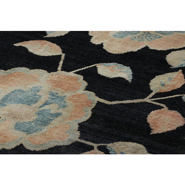 Hand-knotted in wool and silk, this 4x7 rug represents the Chinese Art Deco rug collection by Rug & Kilim—inspired from...