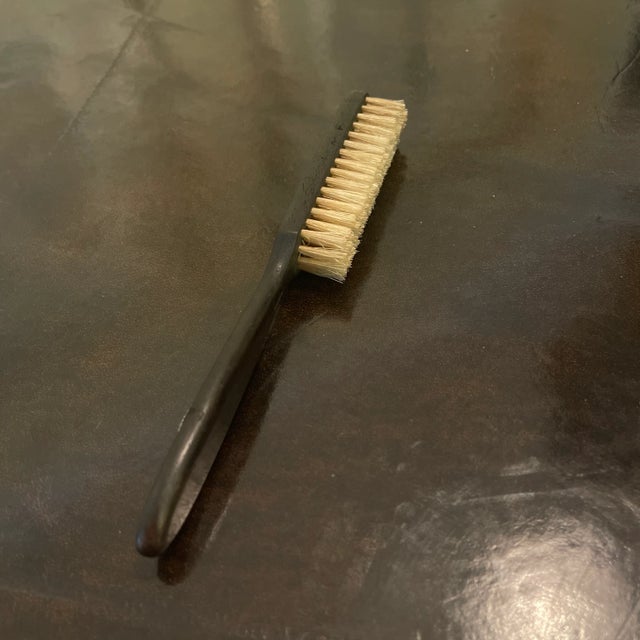 Victorian Late 19th Century French Ebony Brush With Sterling Silver For Sale - Image 3 of 5