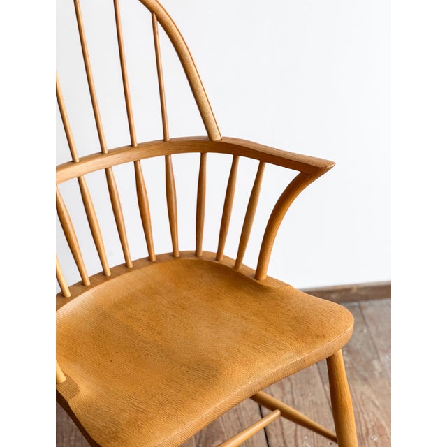 Brutalist Armchair in Pine by Tage Poulsen For Sale - Image 17 of 18