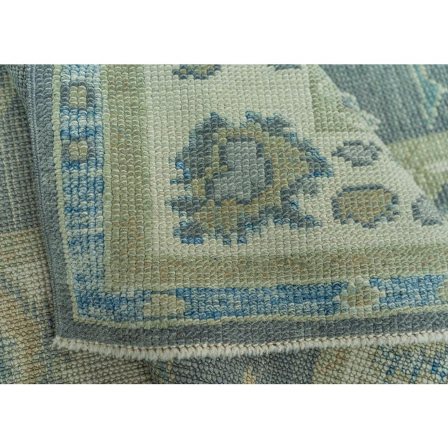 Turkish Oushak Rug 2'10" x 9' #19117 For Sale In Houston - Image 6 of 8