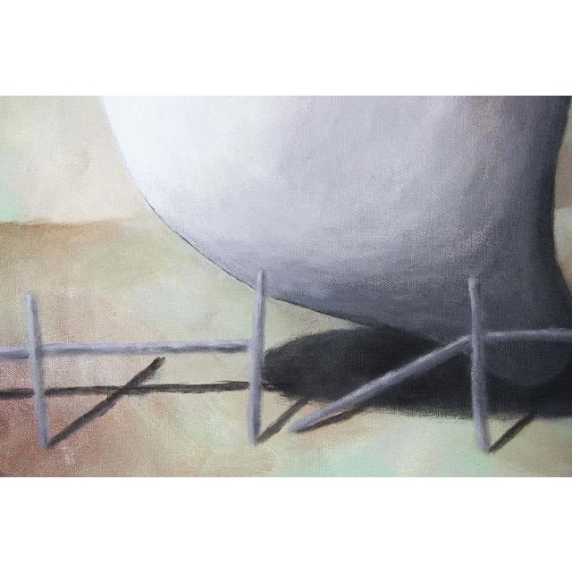 2010s 2019 "The Edge of Glory" Contemporary Pastel Surrealist Landscape With Amorphous Form by Scott Woodard For Sale - Image 5 of 7