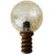 Mid-Century Wall Lamp in Iridescent Wood with Peach Glass Ball Globe, 1970s For Sale - Image 4 of 7