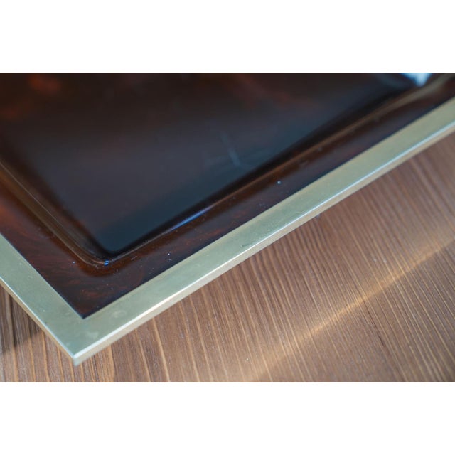 Mid-Century Acrylic and Metal Tray from Christian Dior, 1970s For Sale - Image 13 of 14