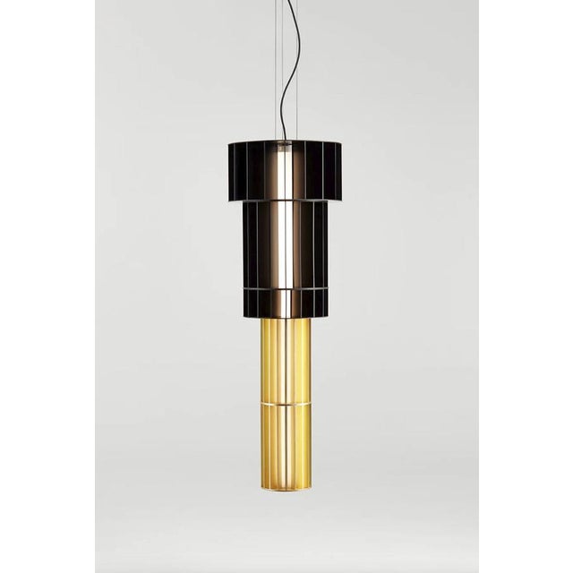 T Gr Custom Combination Suspended Lamp by Stephen Burks Babel for Parachilna For Sale - Image 4 of 12