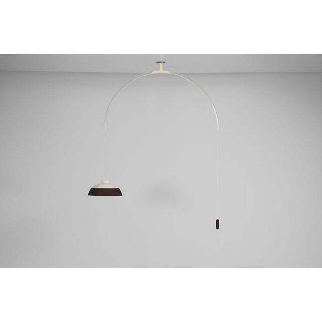 Metal Model 2129 Ceiling Lamp attributed to Gino Sarfatti for Arteluce, Italy, 1969 For Sale - Image 7 of 18
