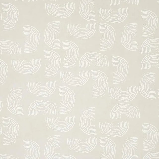 Not Yet Made - Made To Order Sample - Schumacher X Caroline Z Hurley Quansoo Wallpaper in Ivory on Neutral For Sale - Image 5 of 5