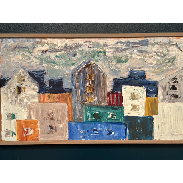 Kai Nielsen, Houses, 1960s, Oil on Panel For Sale - Image 10 of 18