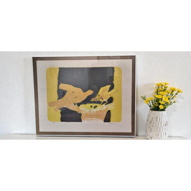 1950s Paul Guiramand, The Birds, 1950s, Lithograph, Framed For Sale - Image 5 of 5