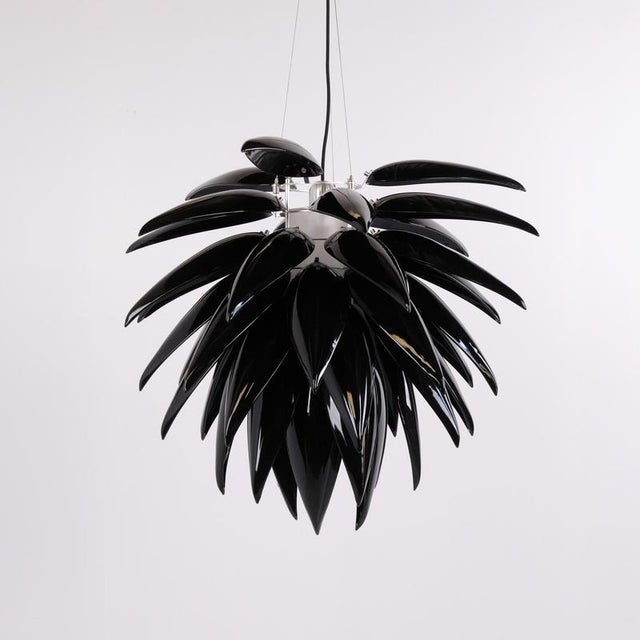 Large anniversary model of the aloe blossom ceiling lamp / pendant, designed by jeremy cole in 2004. The lamp features an...