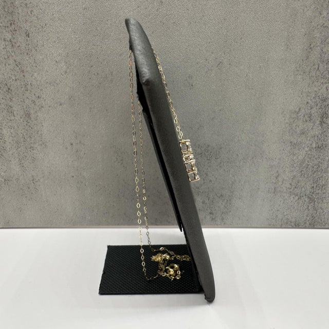 Diamond Cross Necklace 14kt Yellow Gold 1.10ctw Gh Si 18in New For Sale - Image 4 of 6