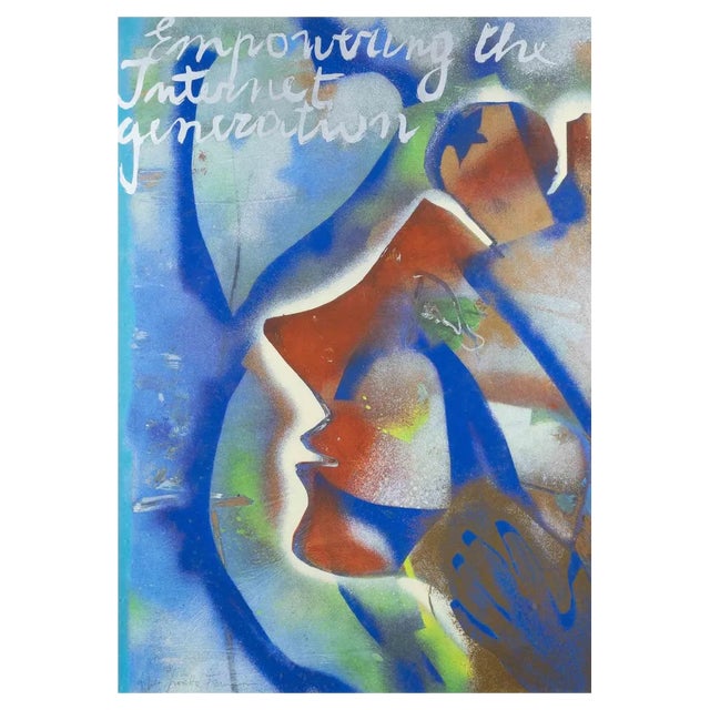 Giosetta Fioroni, Empowering the Internet Generation, Screen Print, 1990s For Sale