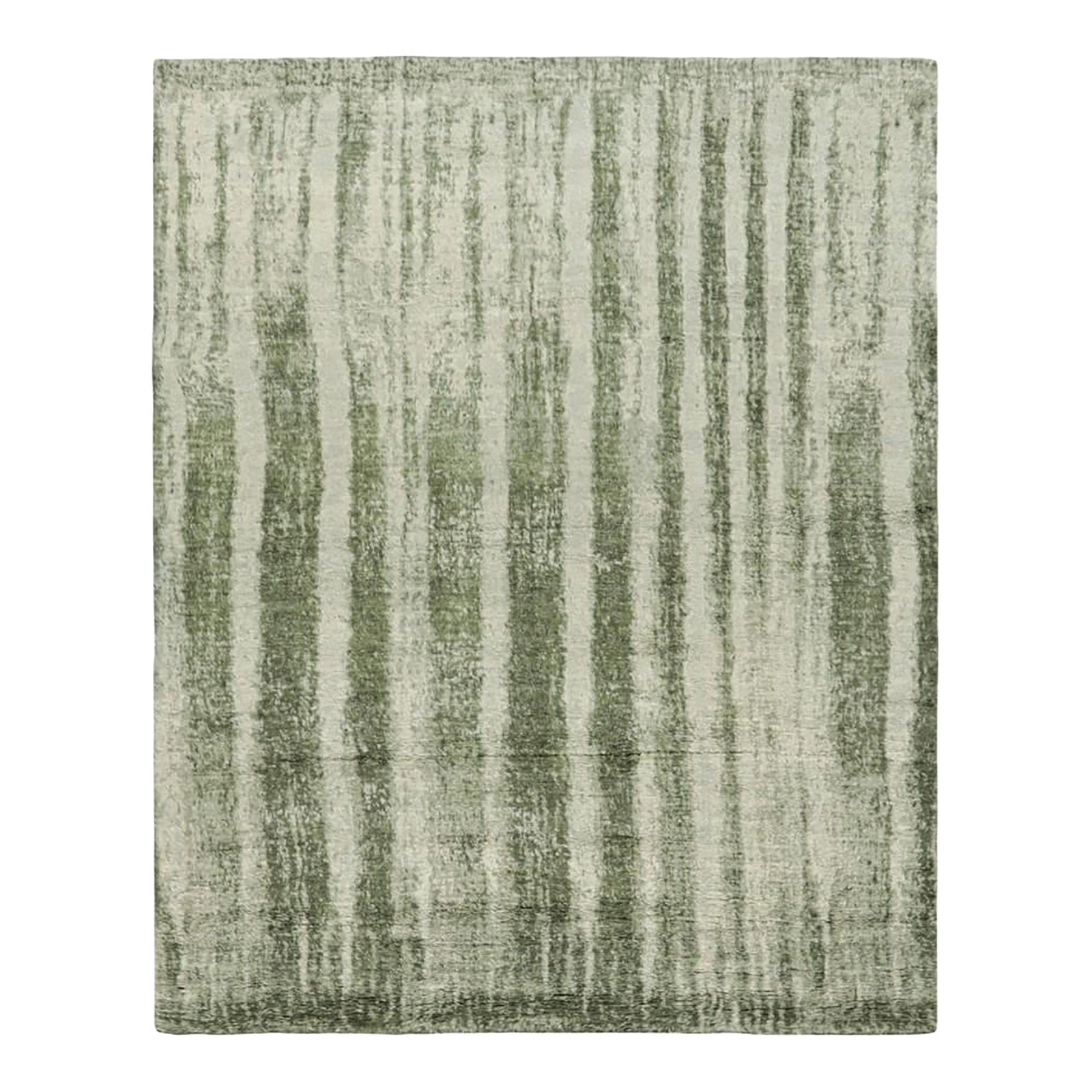 Rug & Kilim’s Modern Rug With Green Abstract Patterns | Chairish