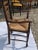 Late 20th Century Vintage French Farmhouse Rush Seat Ladder Back Arm Chair For Sale - Image 4 of 4