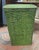 A Large Green Vintage 1940s Splint Basket For Sale In Philadelphia - Image 6 of 9