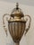 Very unique table lamp - Gold and silver leaf finish 60 watt bulb maximum Circa 2005