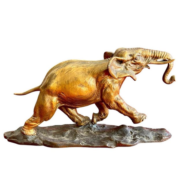 Elephant in Bronze by Ernest Louis Adnin For Sale - Image 12 of 12