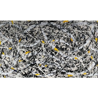 1990s Original Abstract Expressionist Splatter Painting by British Artist Gordon Couch For Sale