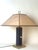 Leather and Brass Table Lamp, 1980s For Sale - Image 11 of 18