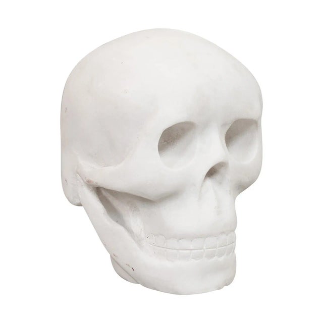 20th Century Marble Skull Decorative Ornament For Sale - Image 11 of 11