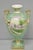 Antique Nippon Hand Painted Porcelain Windmill Scene Green Small Bolted Vase For Sale - Image 13 of 13
