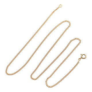 Vintage Curb Chain in 18K Gold For Sale
