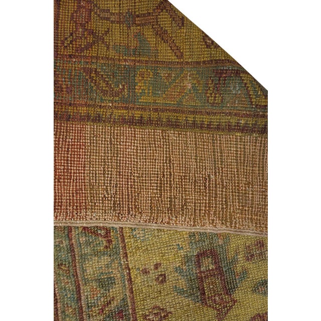 Traditional Amazing Light Pink Color With Flowing Design Antique Oushak Rug For Sale - Image 3 of 8