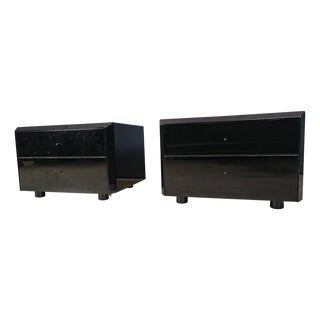 Bedside Cabinets by Interluke, 1970s, Set of 2 For Sale