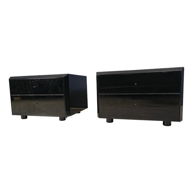 Bedside Cabinets by Interluke, 1970s, Set of 2 For Sale